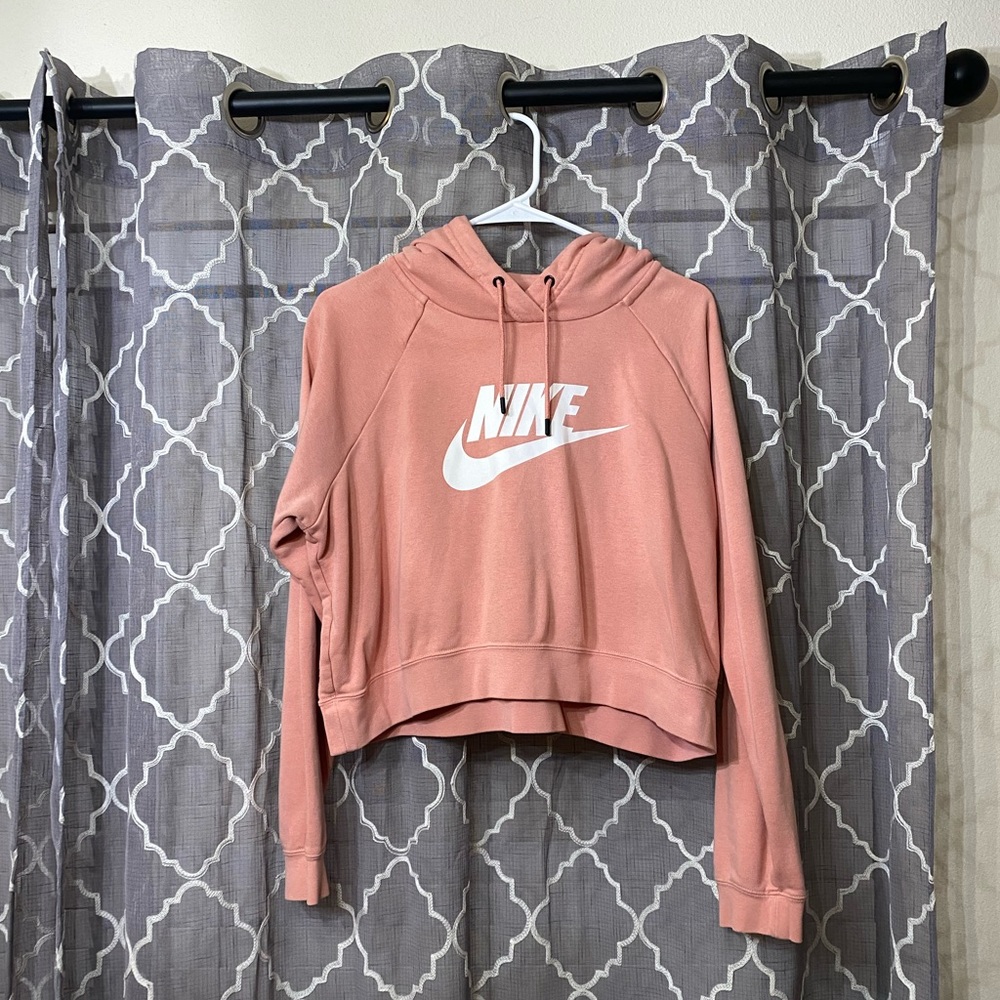 Nike crop hoodie size large